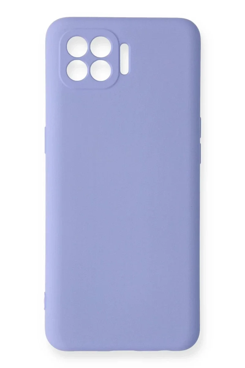 Oppo Reno 4 Lite Kılıf Nano içi Kadife Silikon - Lila Oppo Reno 4 Lite Kılıf Nano içi Kadife Silikon - Lila