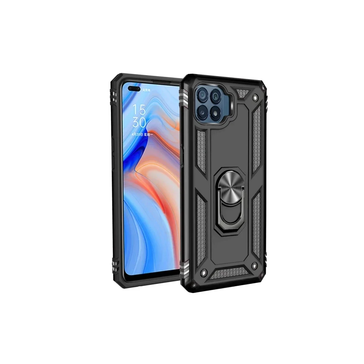 Oppo Reno 4 Lite Kılıf Sofya Yüzüklü Silikon Kapak - Siyah Fiyatı, Yorumları ve Özellikleri