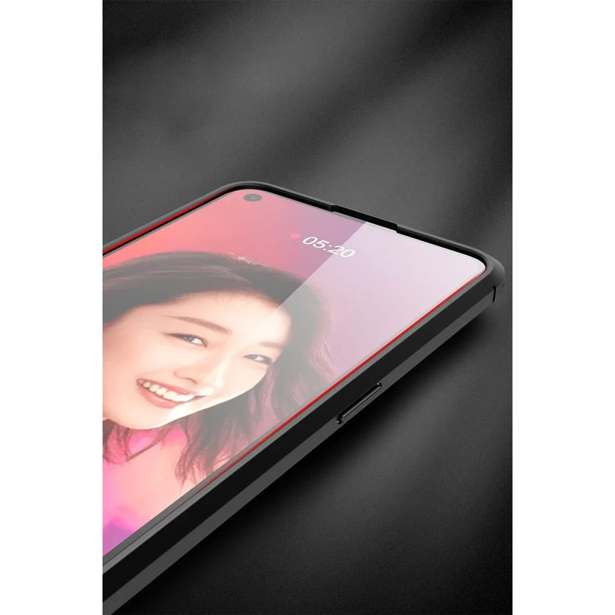 Oppo Reno 5 Kılıf Auto Focus Kapak - Kırmızı