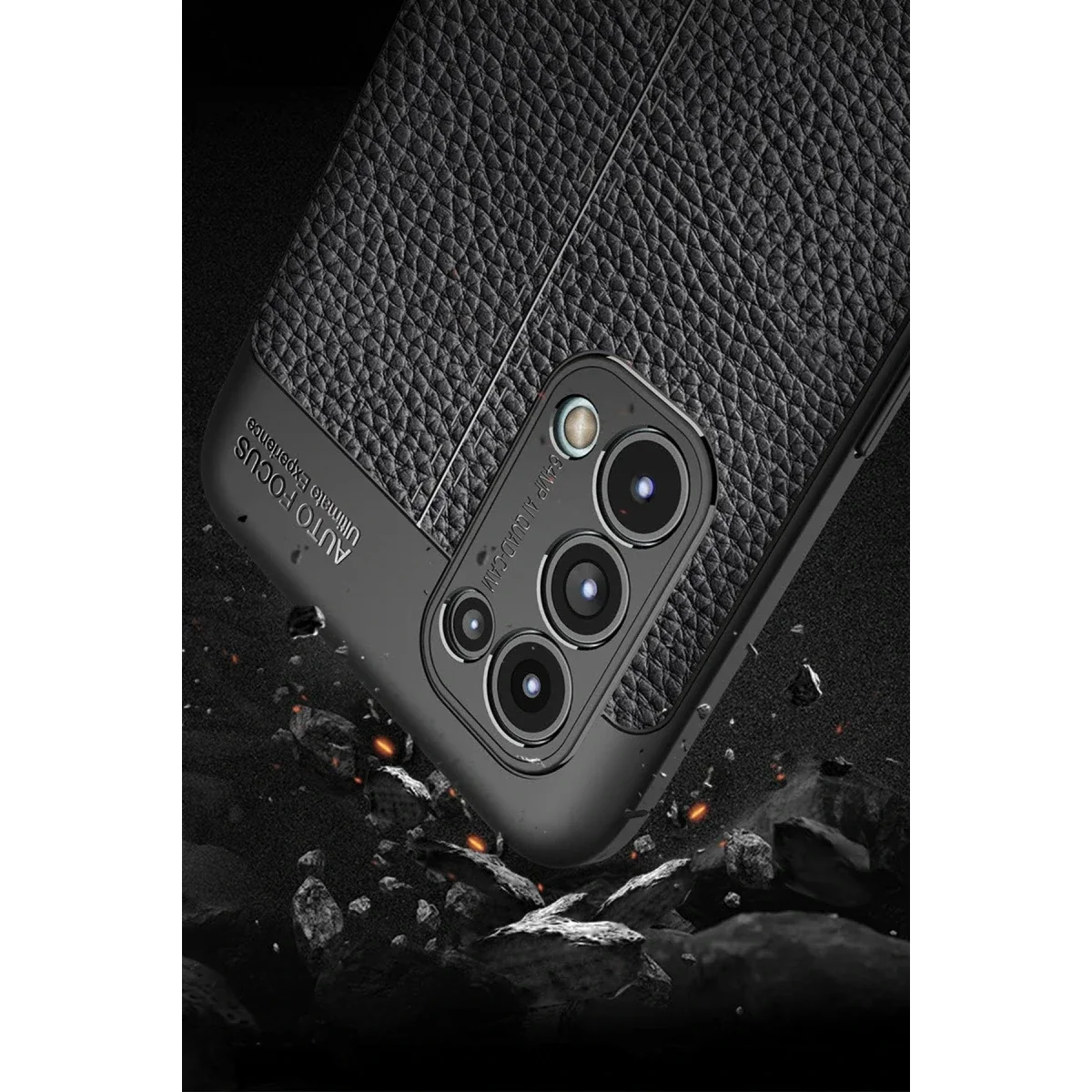 Oppo Reno 5 Kılıf Auto Focus Kapak - Kırmızı
