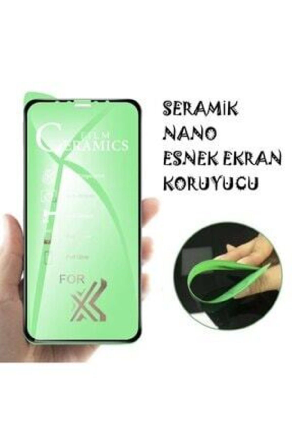 Oppo Reno 5 Lıte Uyumlu Seramik Flexible Nano Cam Tam Kaplayan Fu