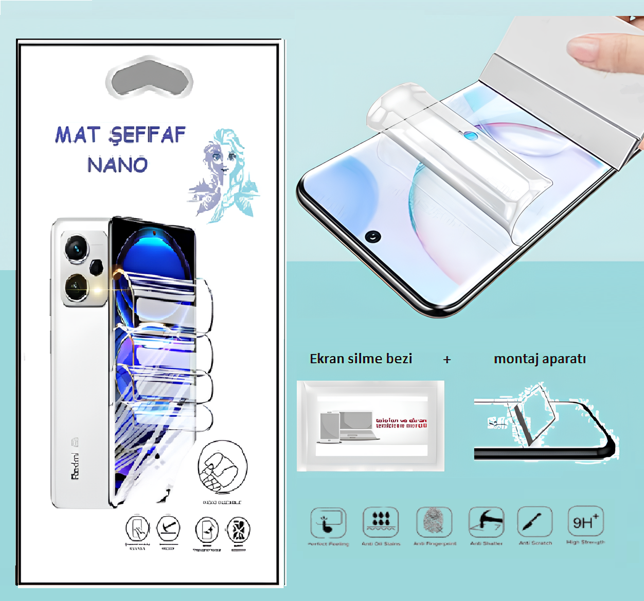 Oppo RENO 5 LİTE Nano Ekran Koruyucu İnce Esnek MAT Şeffaf