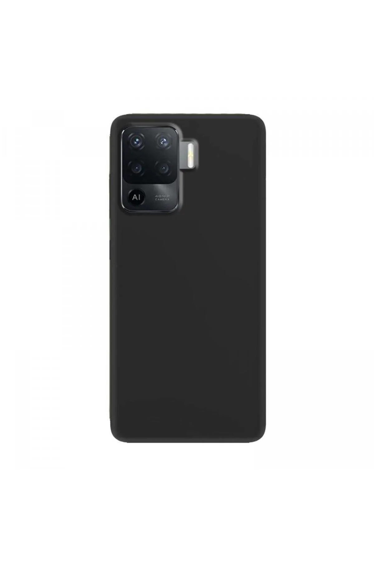 Oppo Reno 5 Lite İnce Mat Silikon Kılıf Siyah Oppo Reno 5 Lite İnce Mat Silikon Kılıf Siyah