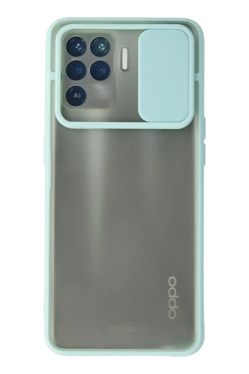 Oppo Reno 5 Lite Kılıf Palm Buzlu Kamera Sürgülü Silikon - Turkuaz Fiyatı, Yorumları ve Özellikleri