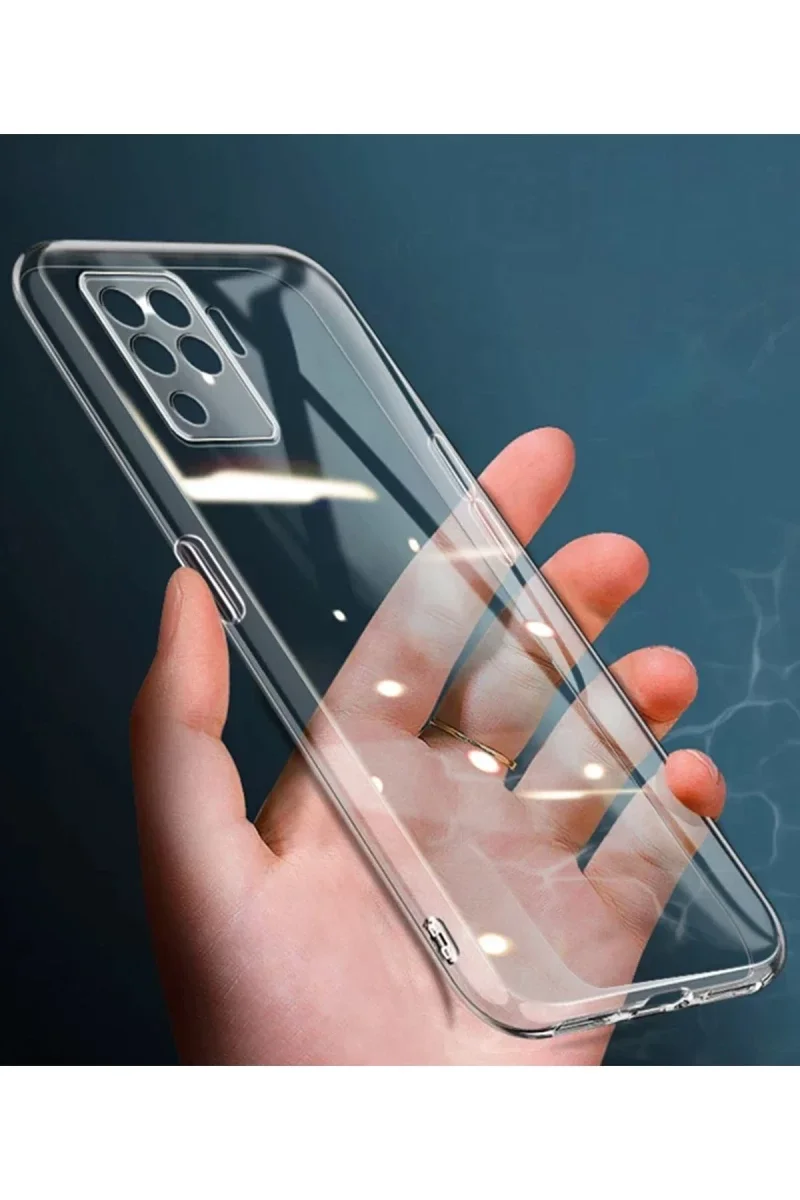 Oppo Reno 5 Lite Kılıf Lüx Şeffaf Silikon