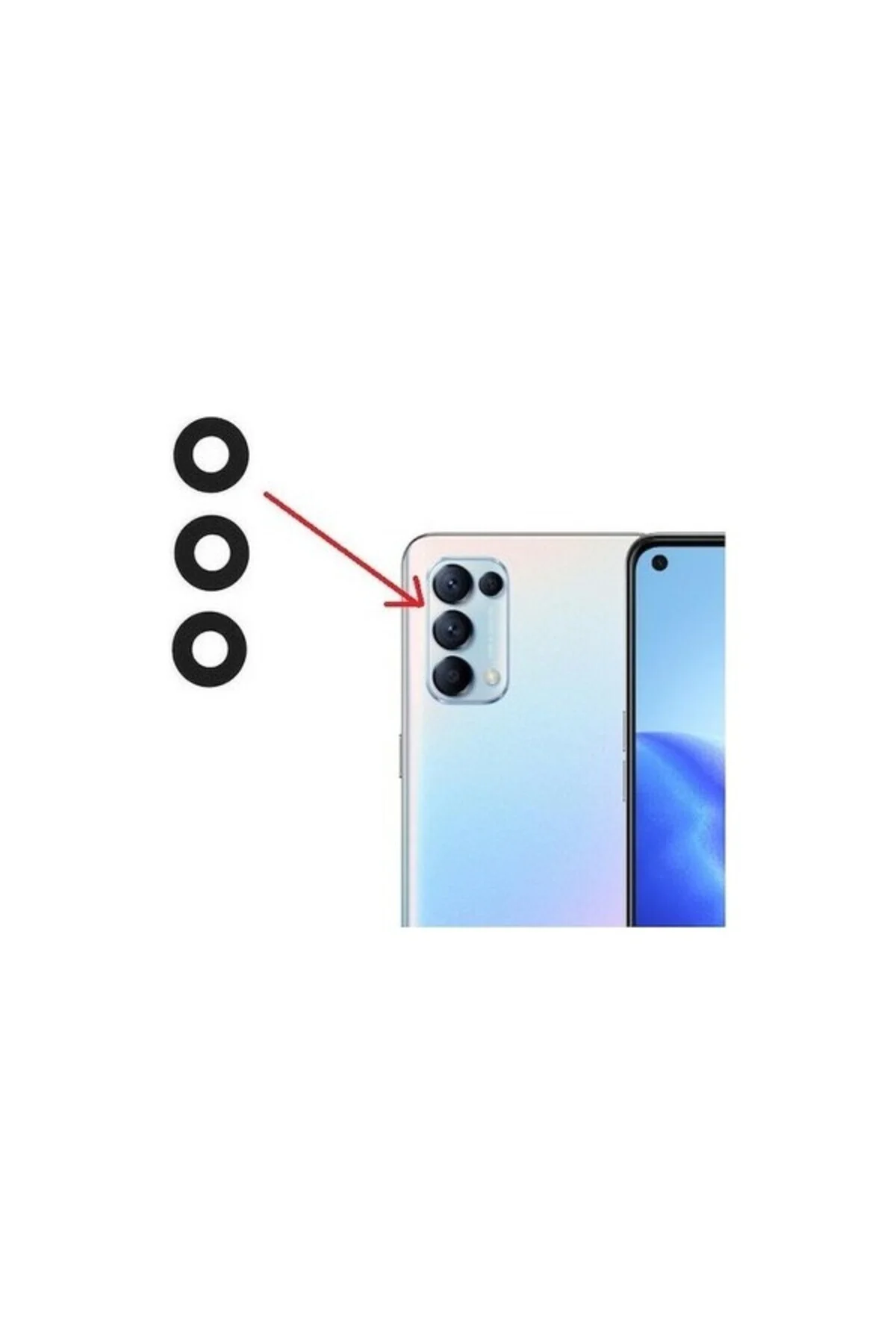 Oppo Reno 5 Pro 5g Kamera Camı Kamera Lensi