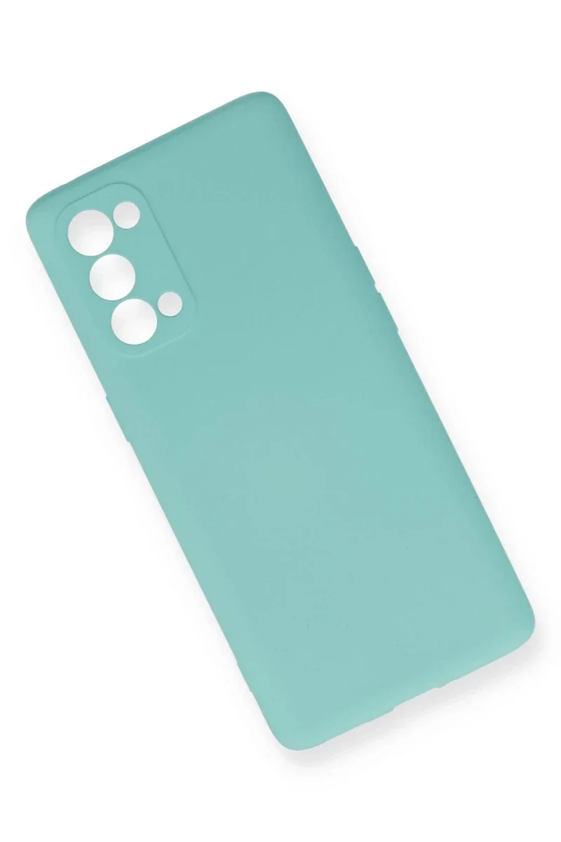 Oppo Reno 5 Pro Kılıf Nano içi Kadife Silikon - Turkuaz Oppo Reno 5 Pro Kılıf Nano içi Kadife Silikon - Turkuaz