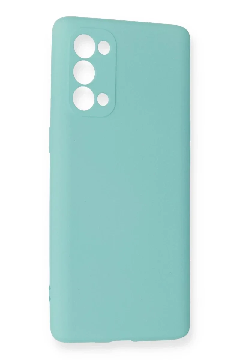 Oppo Reno 5 Pro Kılıf Nano içi Kadife Silikon - Turkuaz Oppo Reno 5 Pro Kılıf Nano içi Kadife Silikon - Turkuaz