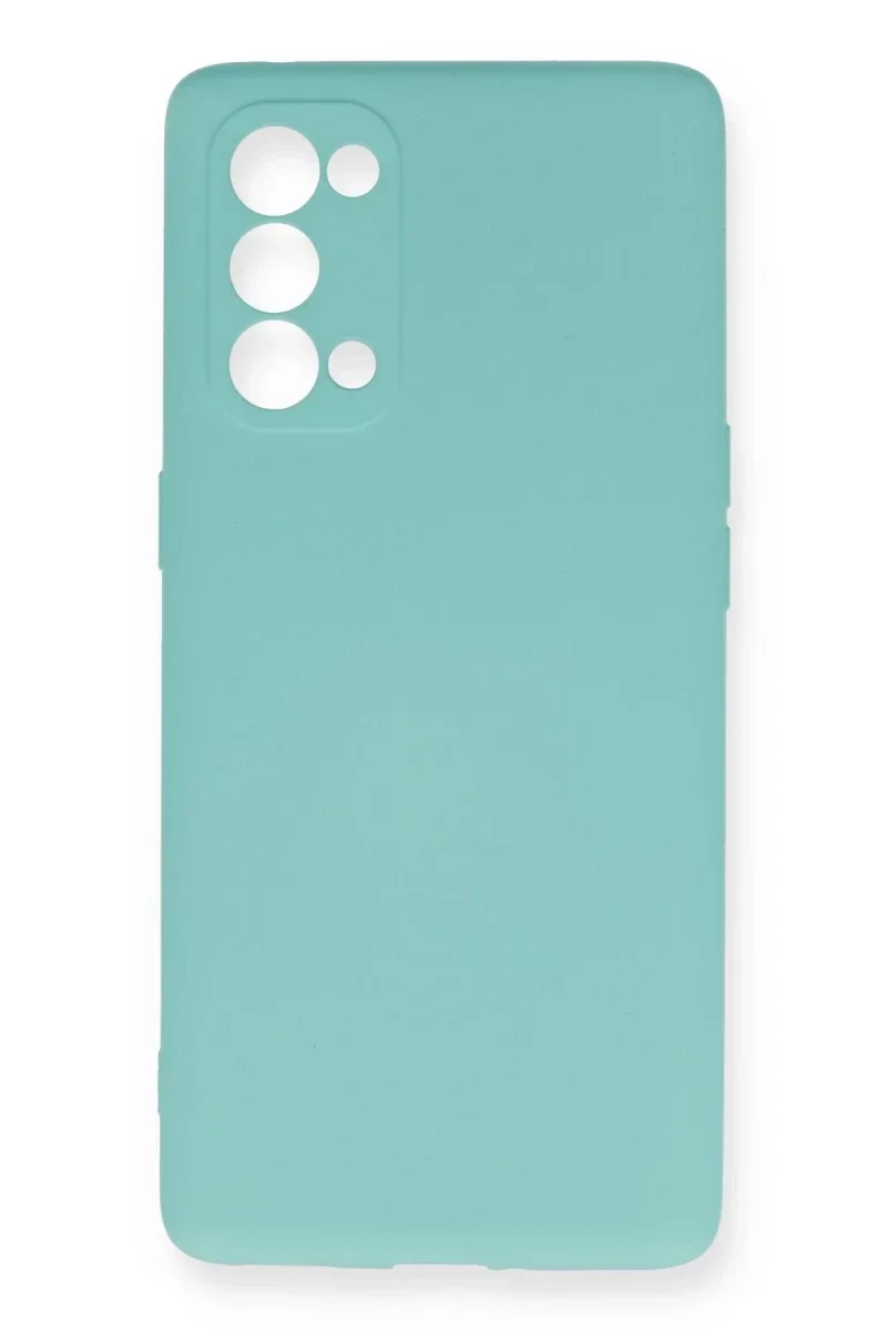 Oppo Reno 5 Pro Kılıf Nano içi Kadife Silikon - Turkuaz Oppo Reno 5 Pro Kılıf Nano içi Kadife Silikon - Turkuaz