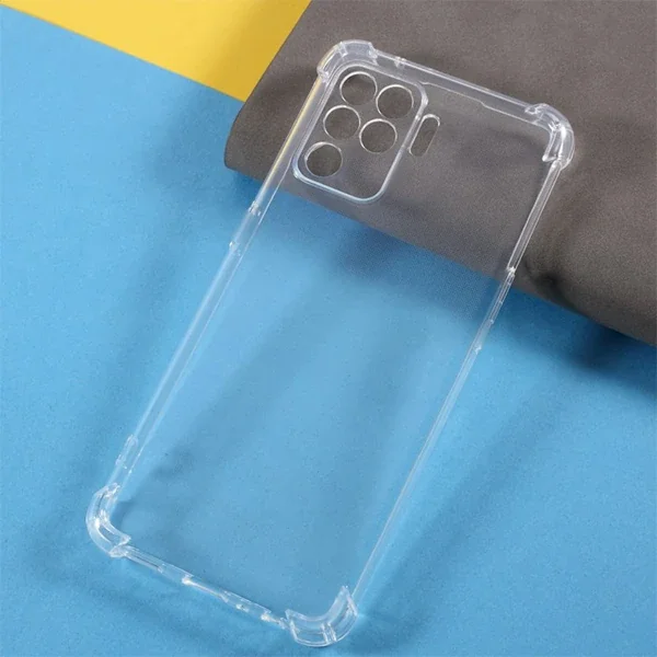 OPPO Reno 5G A94/F19 PRO Kamera Korumalı Shockproof Silikon Kılıf - 1.5mm TPU Darbe Emici