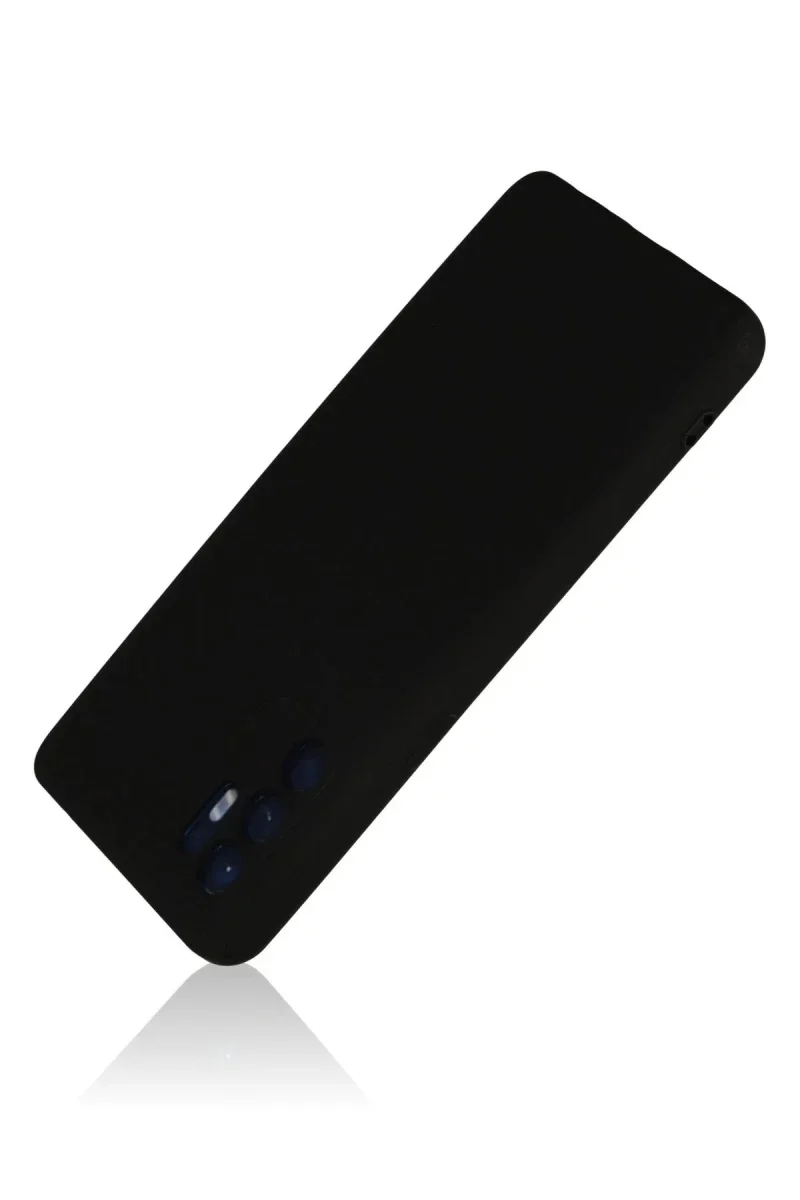Oppo Reno 6 Kılıf Nano içi Kadife Silikon - Siyah Oppo Reno 6 Kılıf Nano içi Kadife Silikon - Siyah
