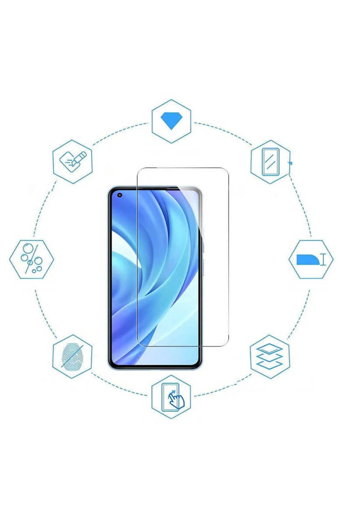 Oppo Reno 7 Uyumlu Blue Nano Ekran Koruyucu Oppo Reno 7 Uyumlu Blue Nano Ekran Koruyucu