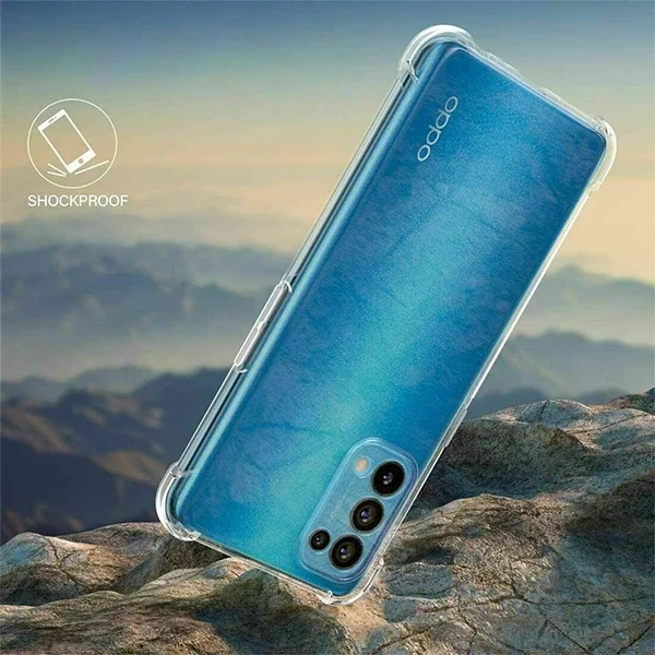 OPPO Reno A15 - A15s Kamera Korumalı Shockproof Silikon Kılıf - 1.5mm TPU Darbe Emici (5775)