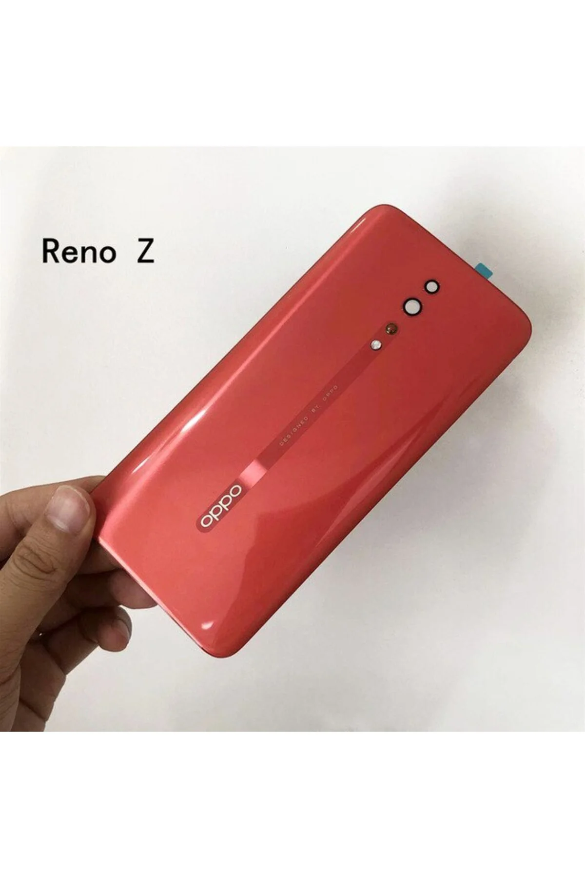 Oppo Reno Z Arka Kapak- Batarya Pil Kapağı Kırmızı