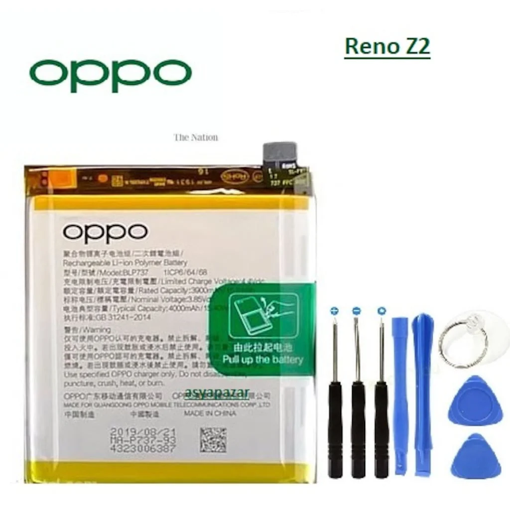 Oppo Reno Z2 Pil Batarya Blp737 + Tamir Seti Oppo Reno Z2 Pil Batarya Blp737 + Tamir Seti