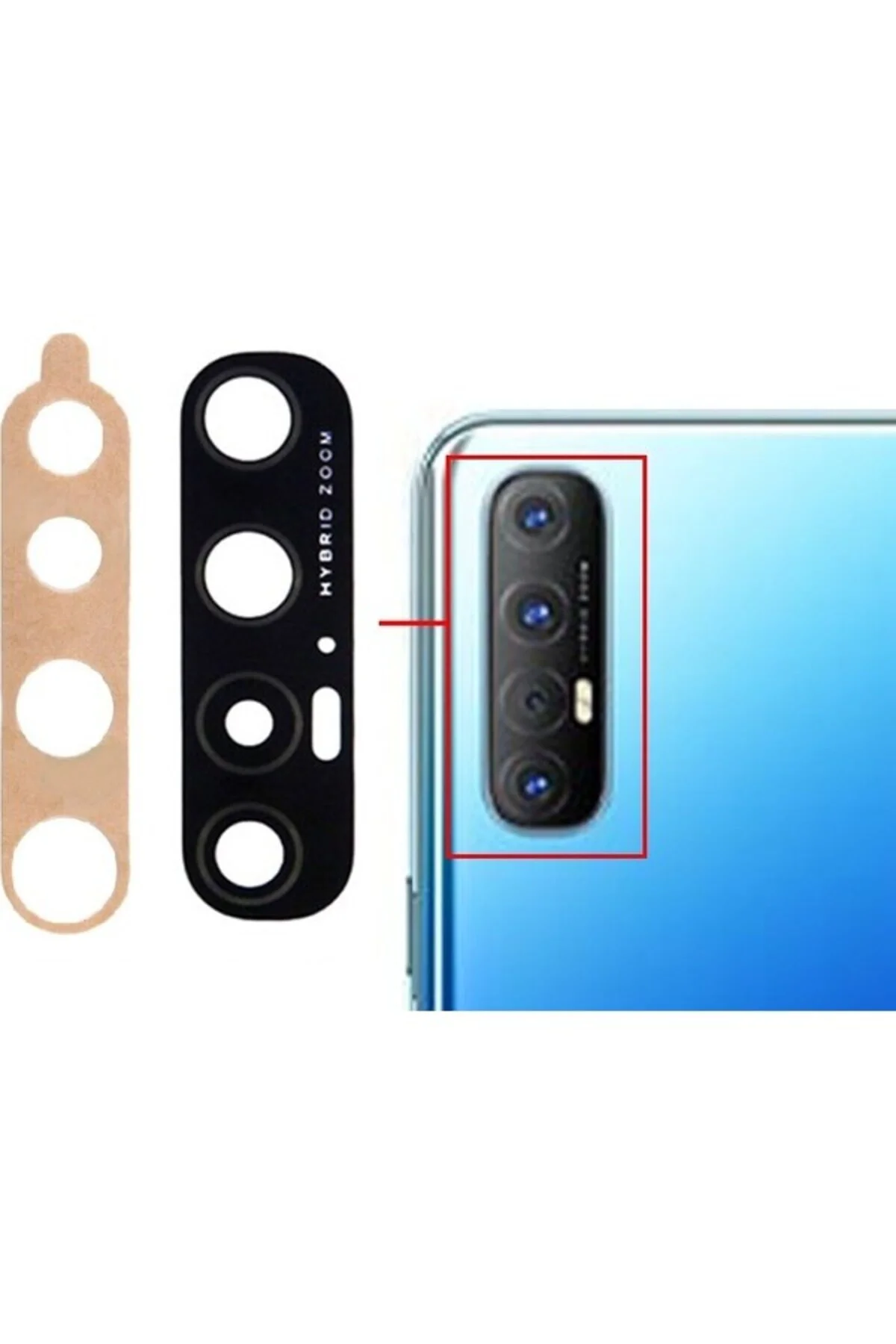 Oppo Reno3 Pro Kamera Lensi Camı CPH2035 CPH2037 CPH2036