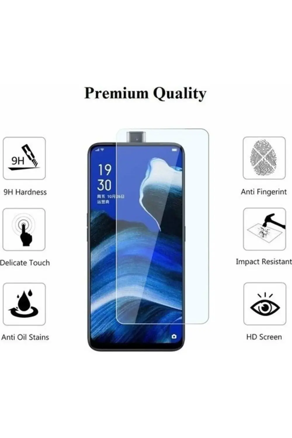 Oppo Rx17 pro Nano Ekran Koruyucu Esnek 9h Temperli Ekran Koruyuc