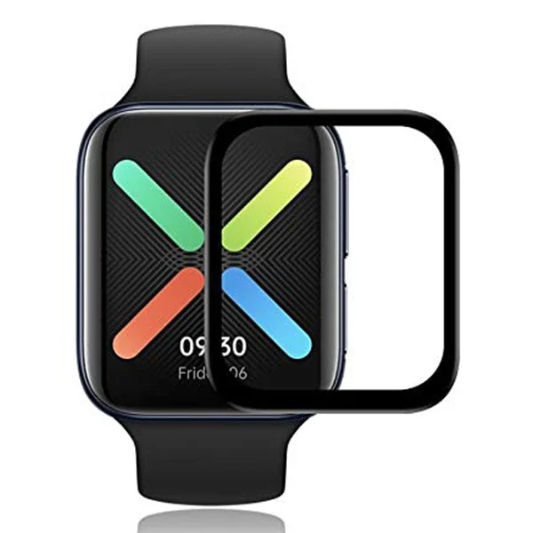 OPPO Watch 41mm 3D Full Kavisli PMMA Cam Ekran Koruyucu - Çizilmeye Karşı Ultra Dayanıklı