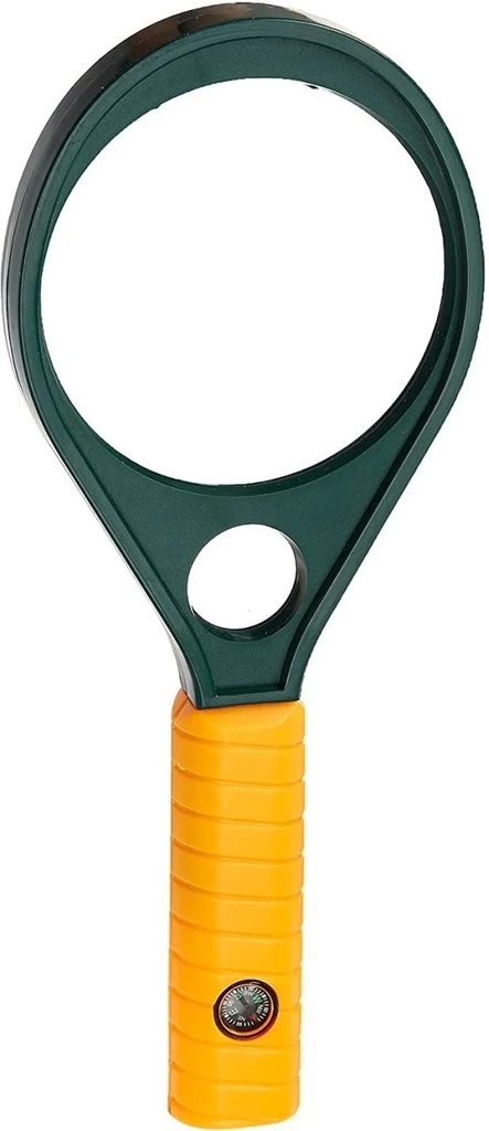 Optik Cam El Büyüteç 65mm 6x 4x Pusulalı Çocuklar Ve Yetişkinler