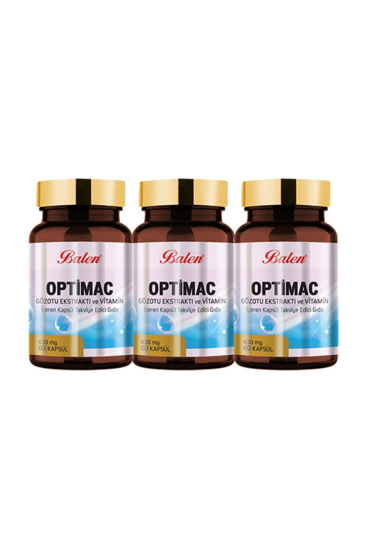 Optimac Gözotu Ekstraktı -vitamin 630 Mg 60 Kapsül X 3 Adet