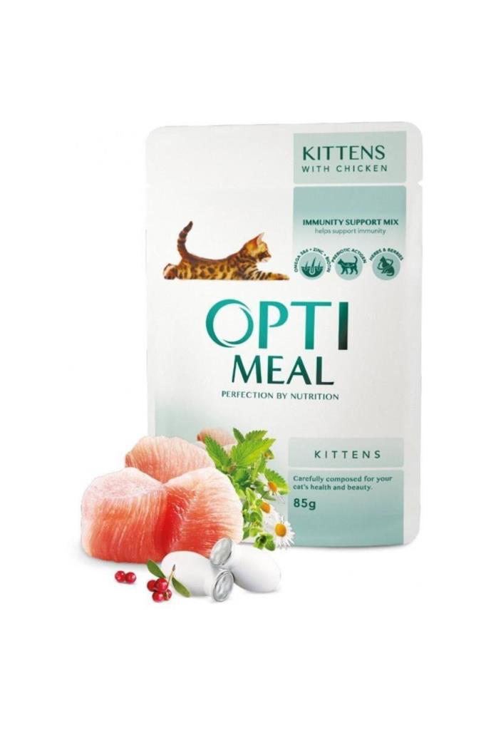 Optimeal  Tavuk Etli Yavru Kedi Konservesi 85 Gr