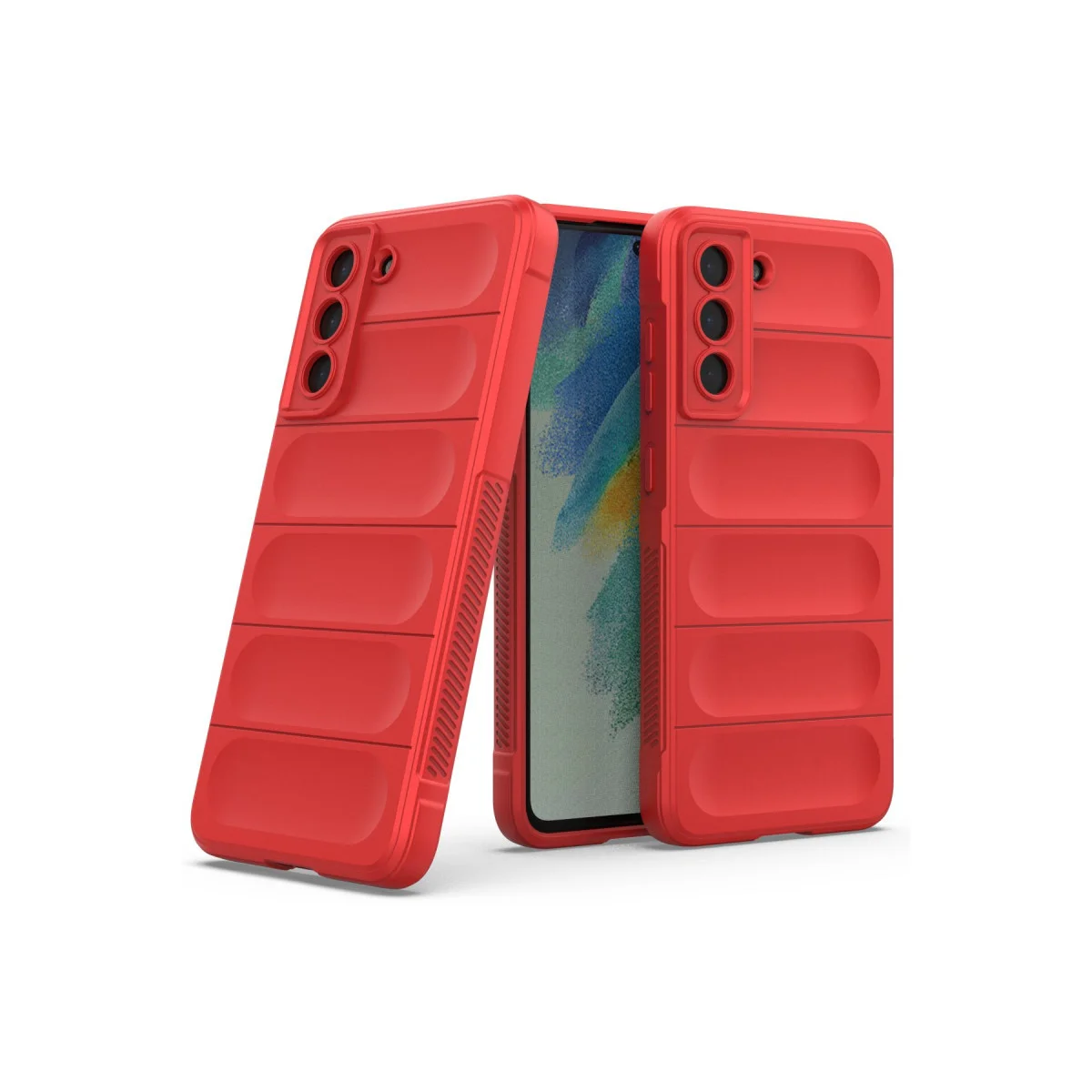 Optimum Silikon Kılıf - Galaxy S22 Plus Kırmızı Koruma Kılıfı
