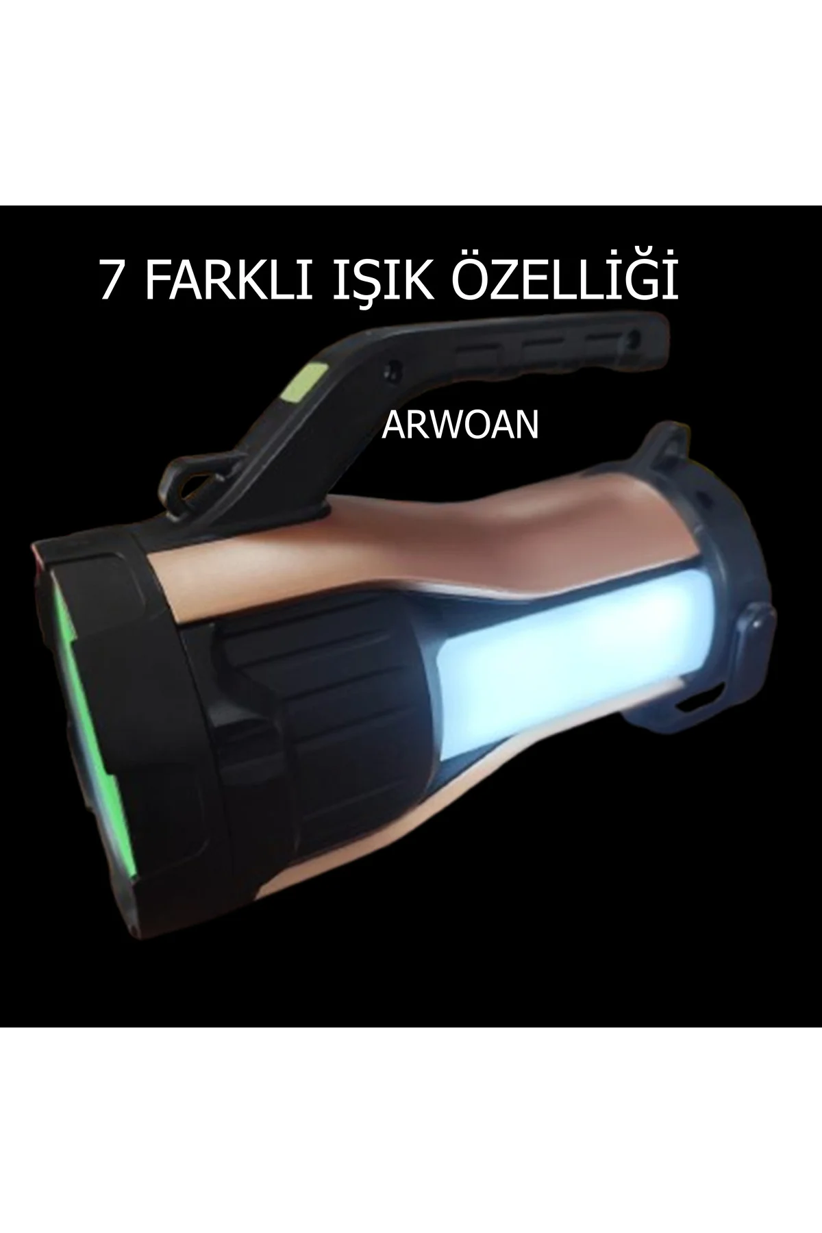 Or-t96 10w Güçlü Led El Feneri Su Geçirmez,powerbank Özellikli, Ç