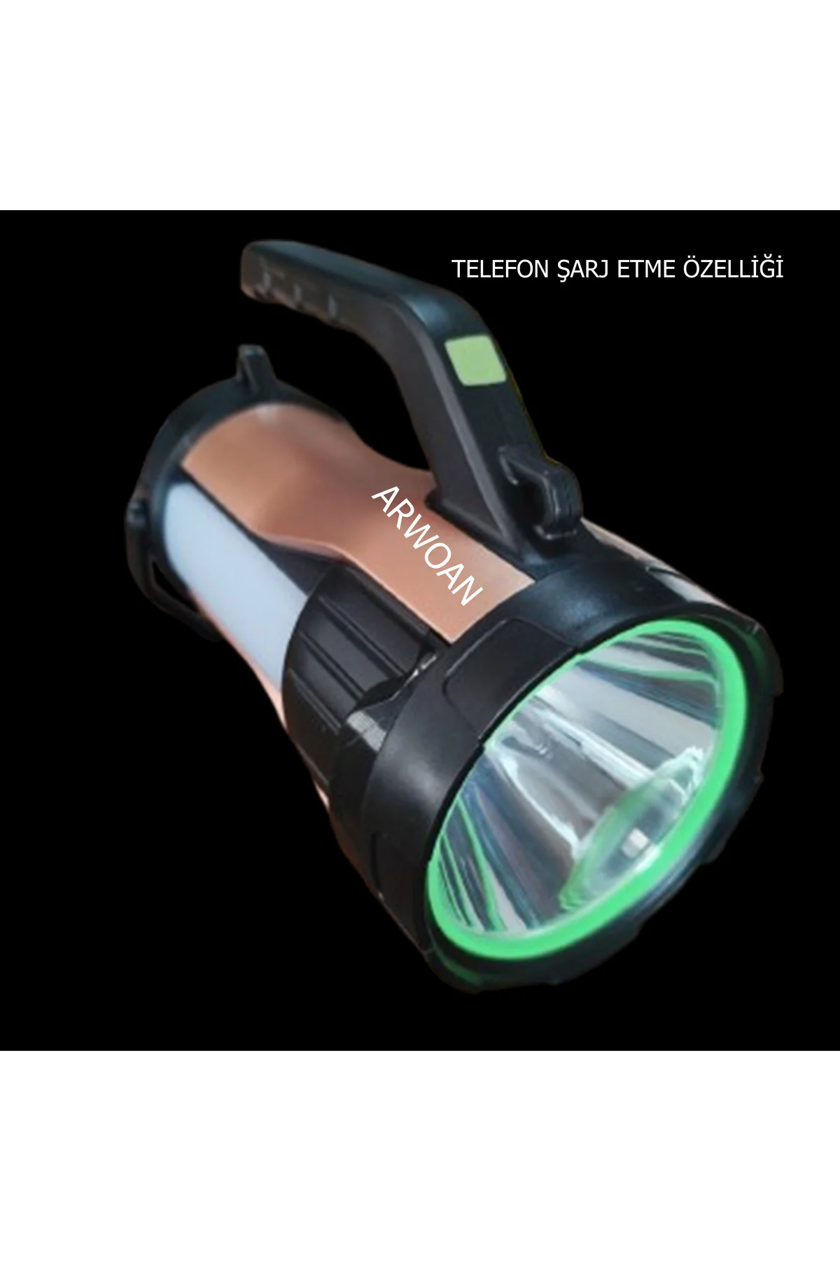 Or-t96 10w Güçlü Led El Feneri Su Geçirmez,powerbank Özellikli, Ç