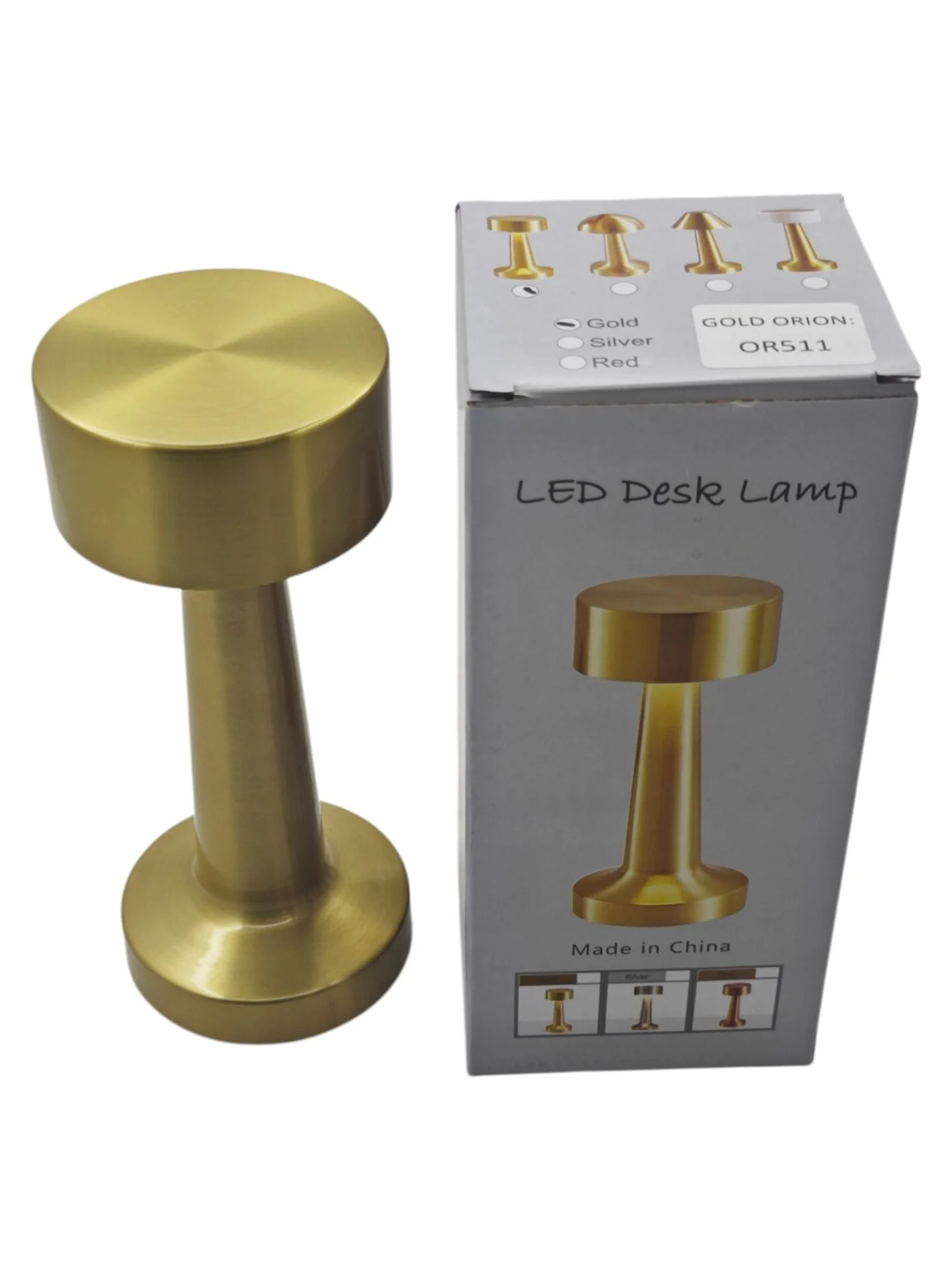 OR511   Gold Orion USB Type-C Şarjlı 1W Led Dokunmatik Abajur