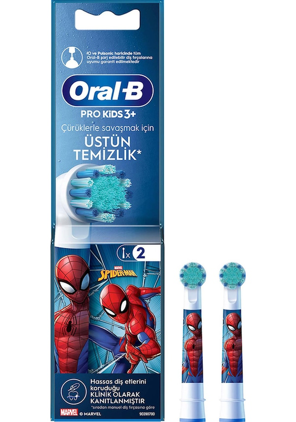 Oral-B  Pro Kids Spiderman 2Li Yedek Başlık