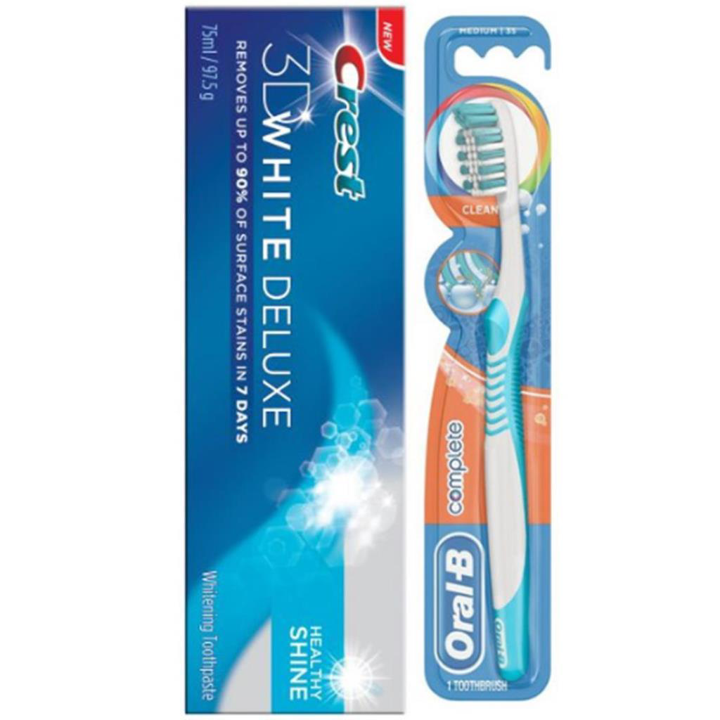 Oral-B Set Crest Diş Macunu+Oral-B Diş Fırçası Oral-B Set Crest Diş Macunu+Oral-B Diş Fırçası