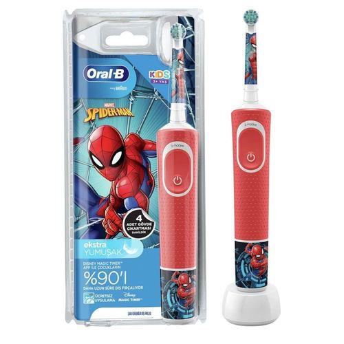 Oral-B Spider-Man Şarj Edilebilir Diş Fırçası D100.413.2K Oral-B Spider-Man Şarj Edilebilir Diş Fırçası D100.413.2K