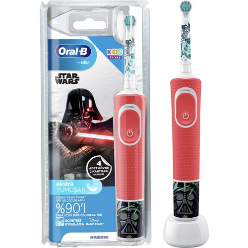 Oral-B Star Wars 3+ Ekstra Yumuşak Şarj Edilebilir Diş Fırçası D1