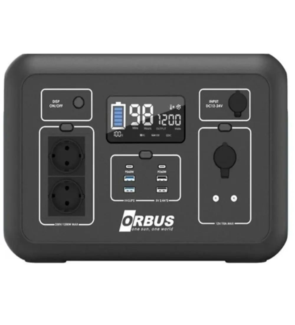 ORBUS 1200W (1132Wh) Power Station Taşınabilir Güç Kaynağı GÜÇ İS ORBUS 1200W (1132Wh) Power Station Taşınabilir Güç Kaynağı GÜÇ İS
