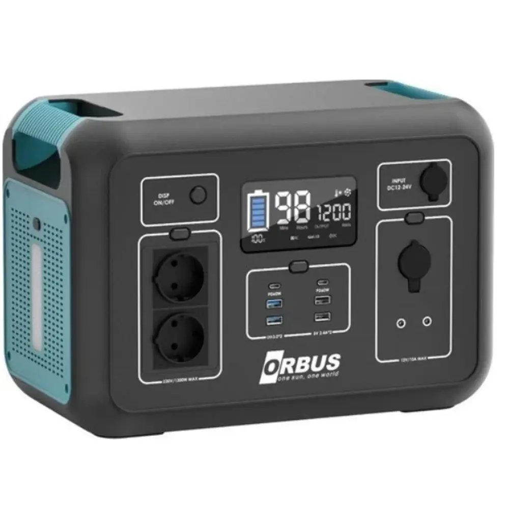 ORBUS 1200W (1132Wh) Power Station Taşınabilir Güç Kaynağı GÜÇ İS ORBUS 1200W (1132Wh) Power Station Taşınabilir Güç Kaynağı GÜÇ İS