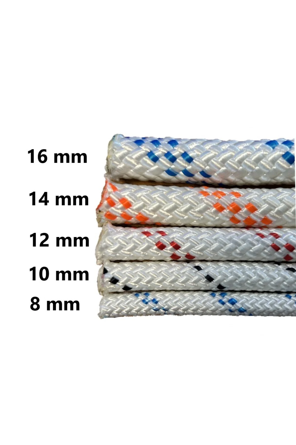 Orca 14mm 100 Metre Statik İskota Halat HT Polyester EN1891 TypeB