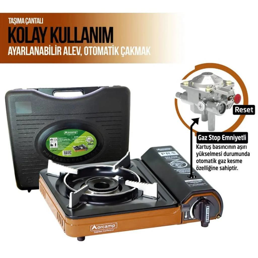 Gürçay Hirdavat Orcamp Portatif Ocak Plastik Çantali