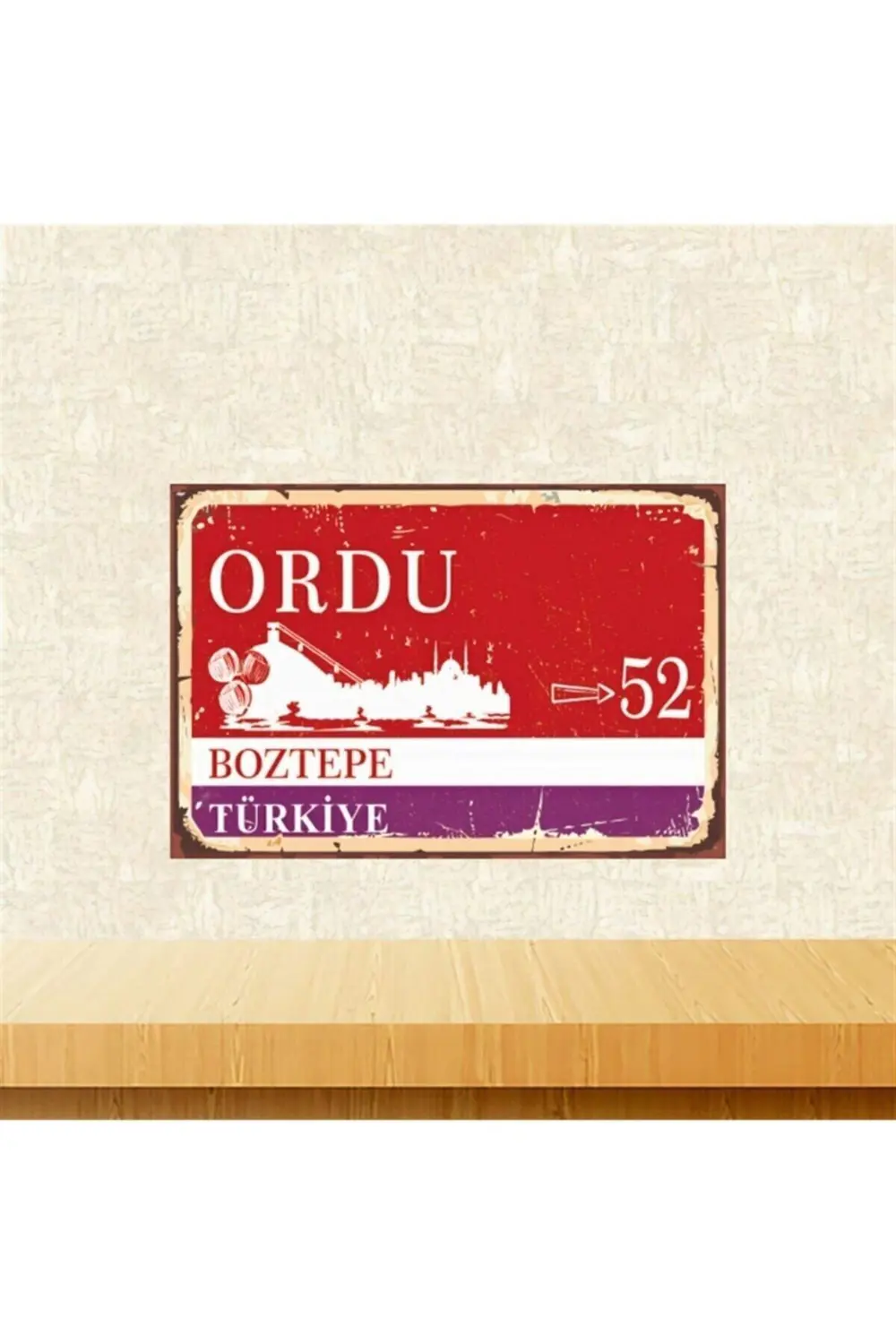 Ordu Boztepe Retro Ahşap Tablo Tkfx5784 Ordu Boztepe Retro Ahşap Tablo Tkfx5784