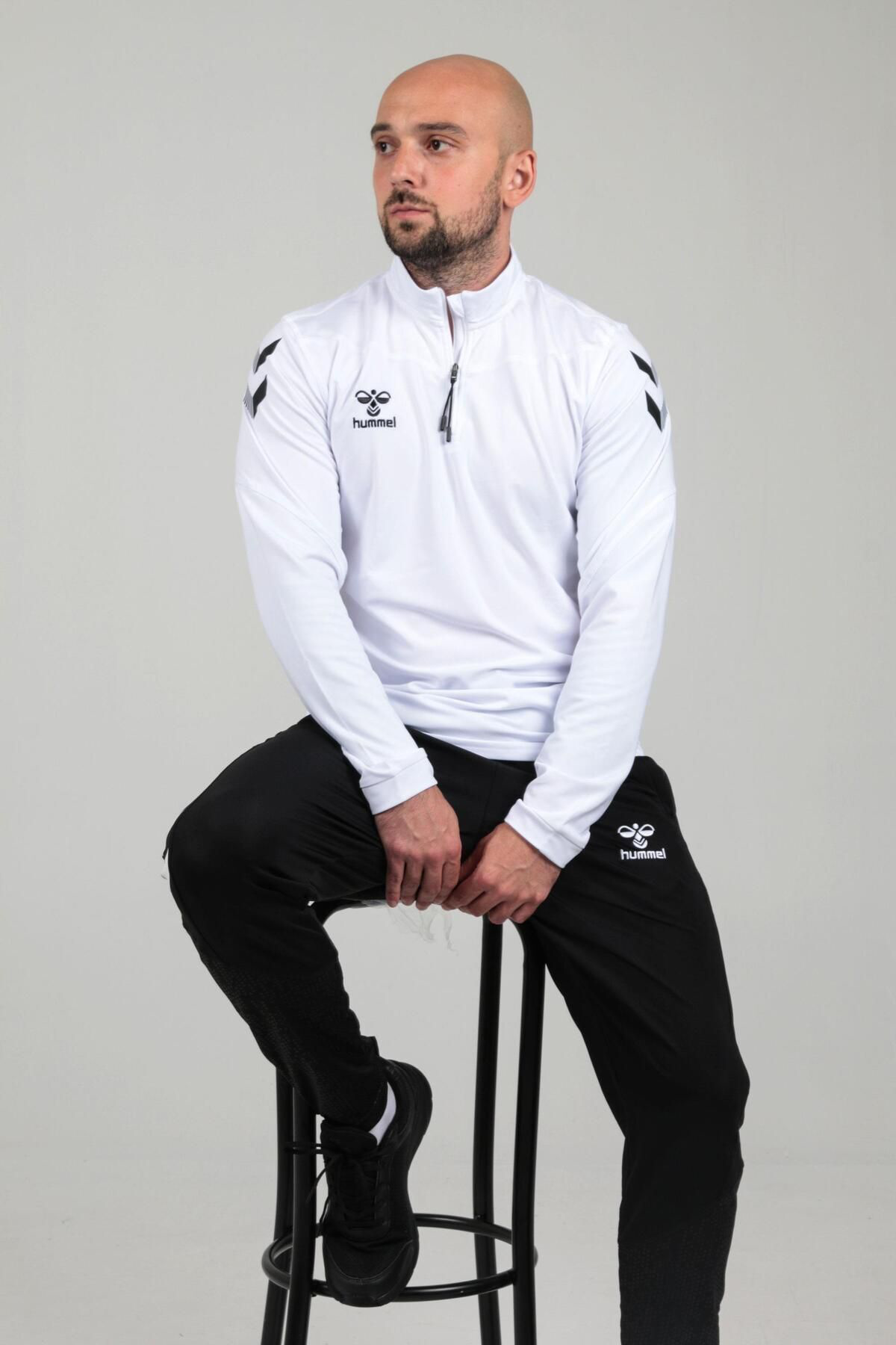 Hummel Oregon Antrenman Eşofman Üstü Beyaz