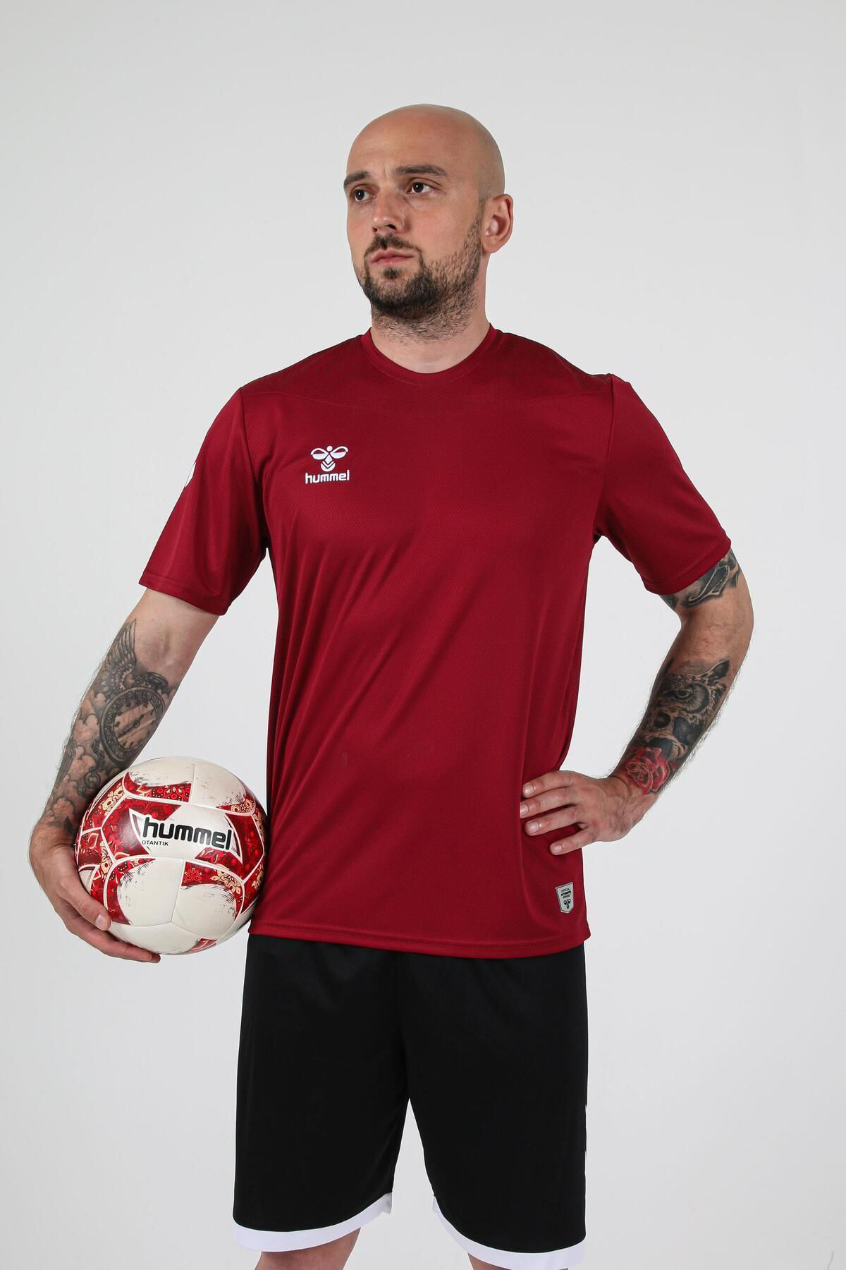 Hummel Oregon Antrenman Tişört Bordo