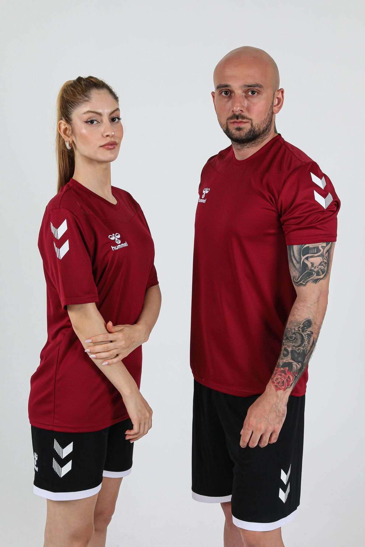 Hummel Oregon Antrenman Tişört Bordo