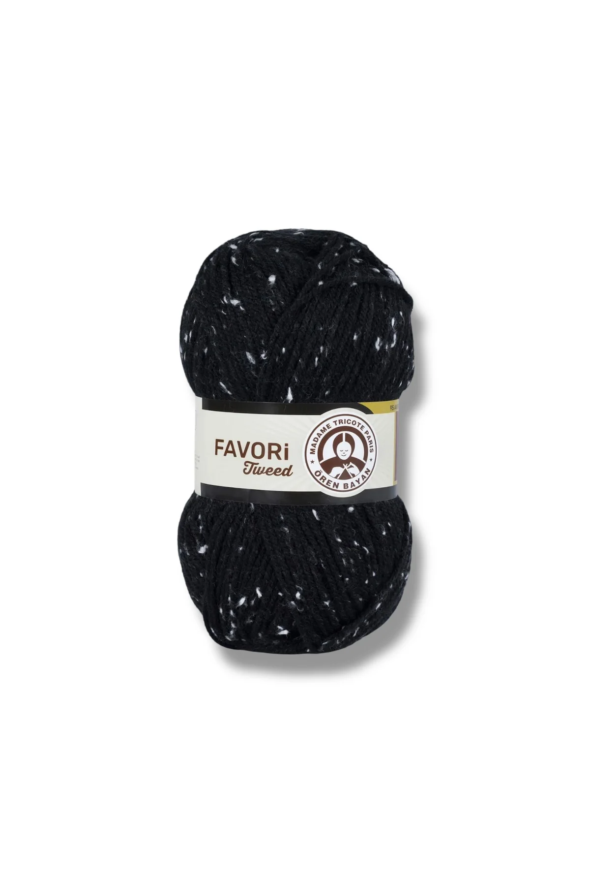 Ören Favori Tweed Siyah El Örgü Ipi - 999d