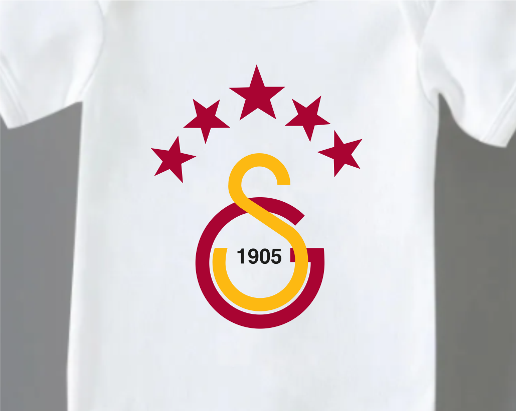 Organik %100 Pamuk %50 Anne %50 Baba Sarı KırmızıBebek Body Uzun