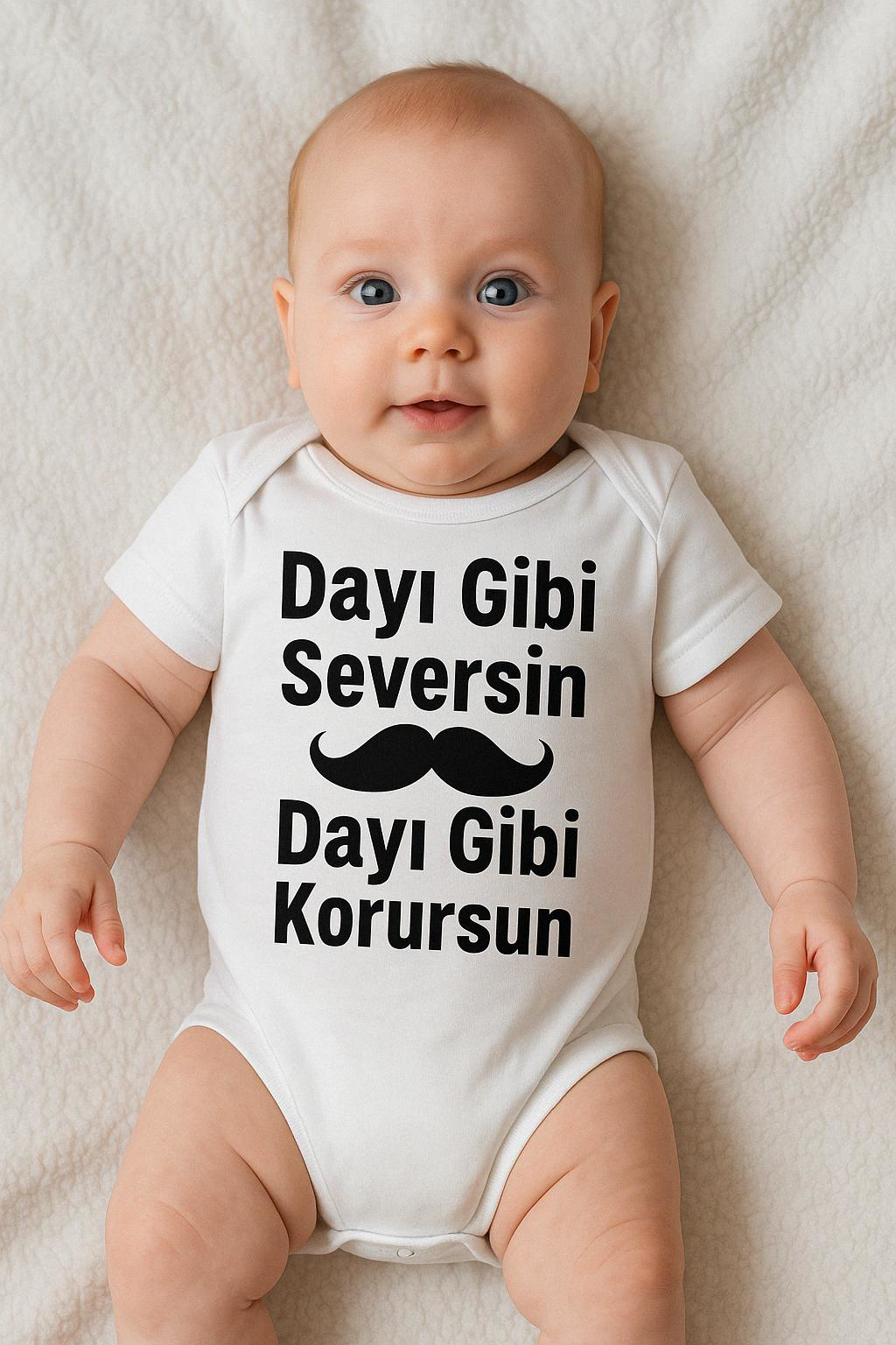 Organik %100 Pamuk Bebek Body Badi Zıbın ZBN501