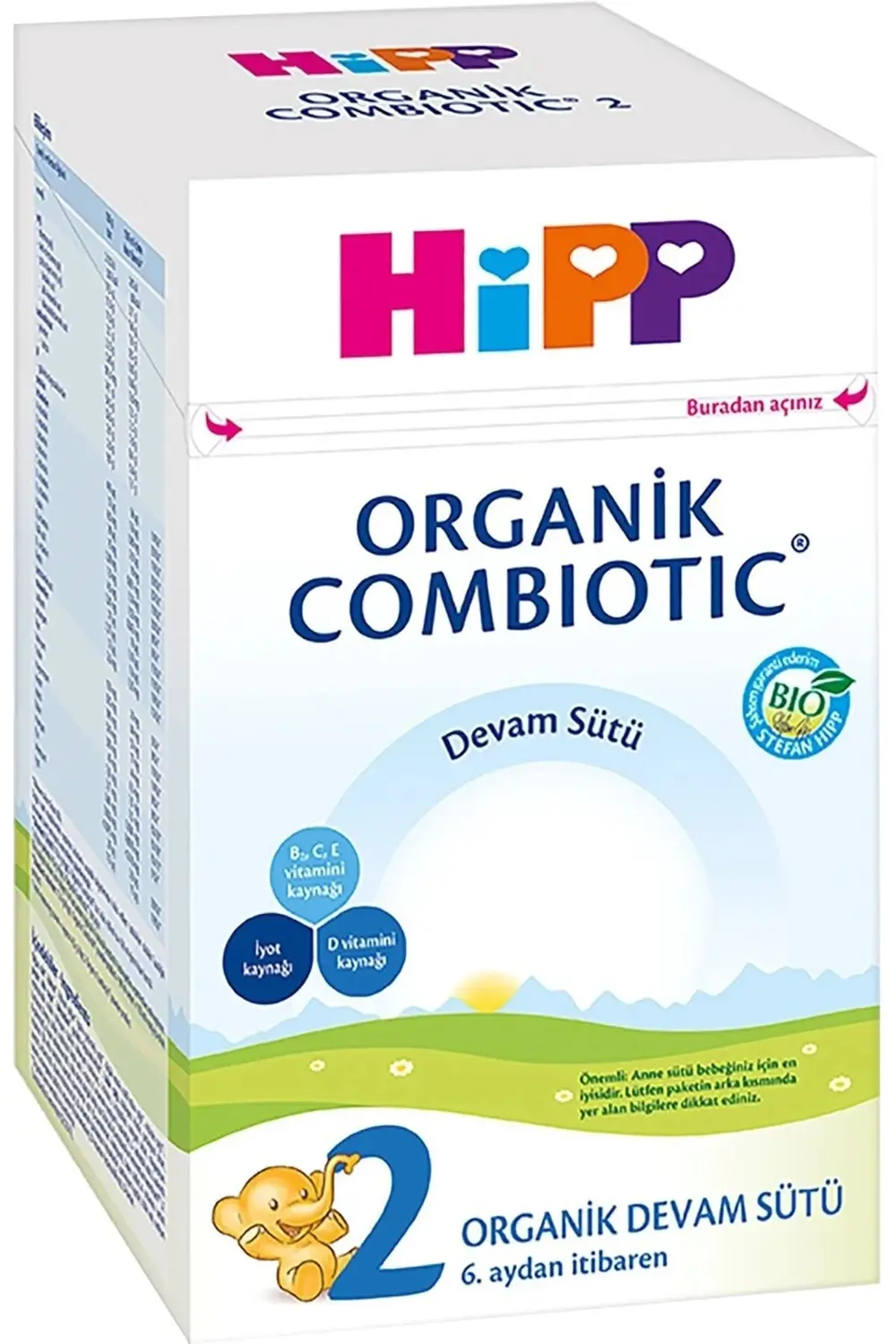 Organik Combiotic Bebek Devam Sütü 800GR No:2 (6. Aydan İtibaren)