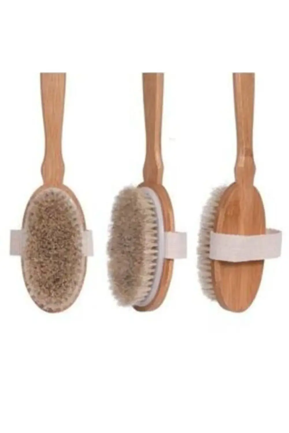 Organik Doğal At Kılı Banyo Fırçası