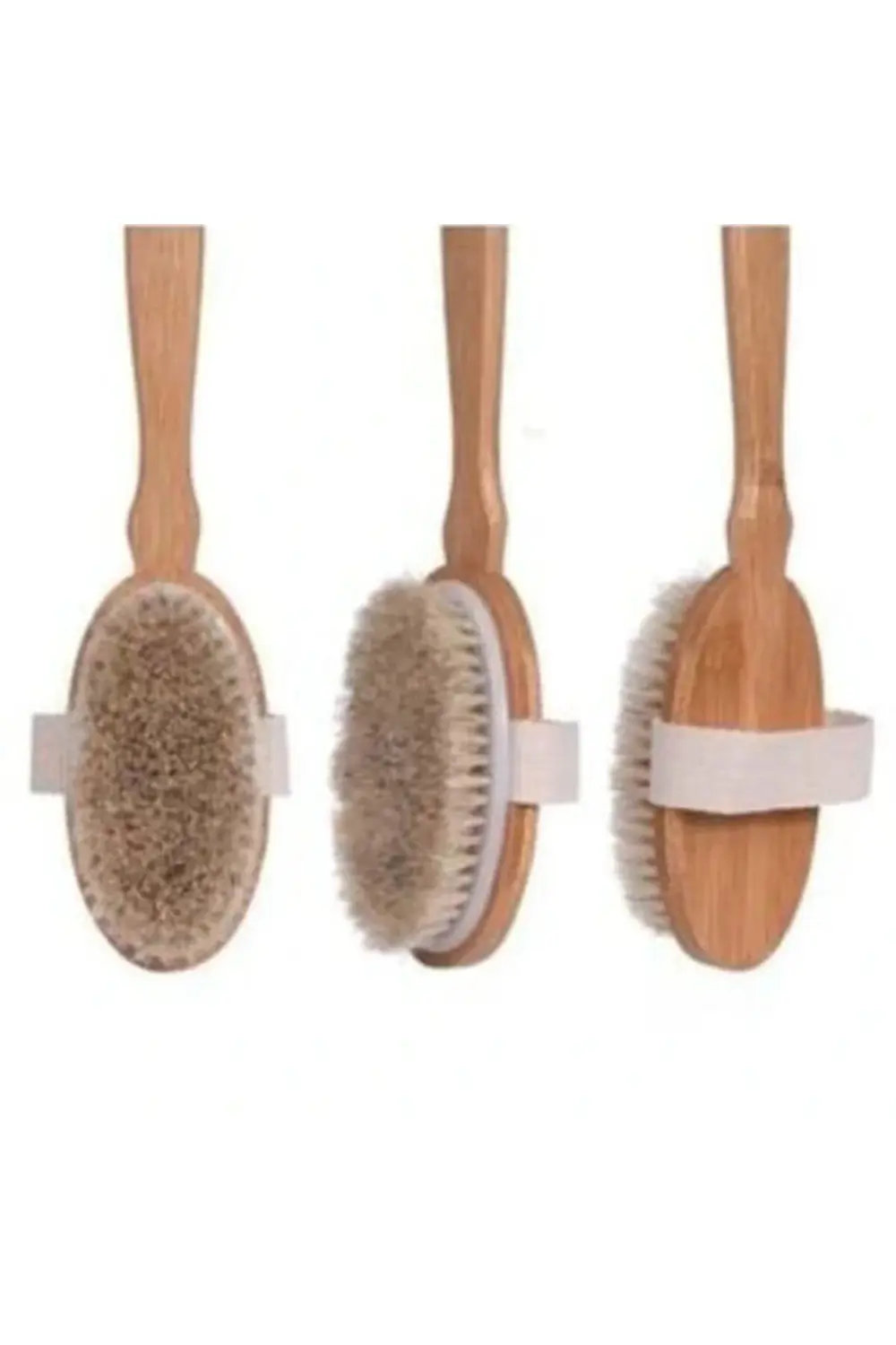 Organik Doğal At Kılı Banyo Fırçası