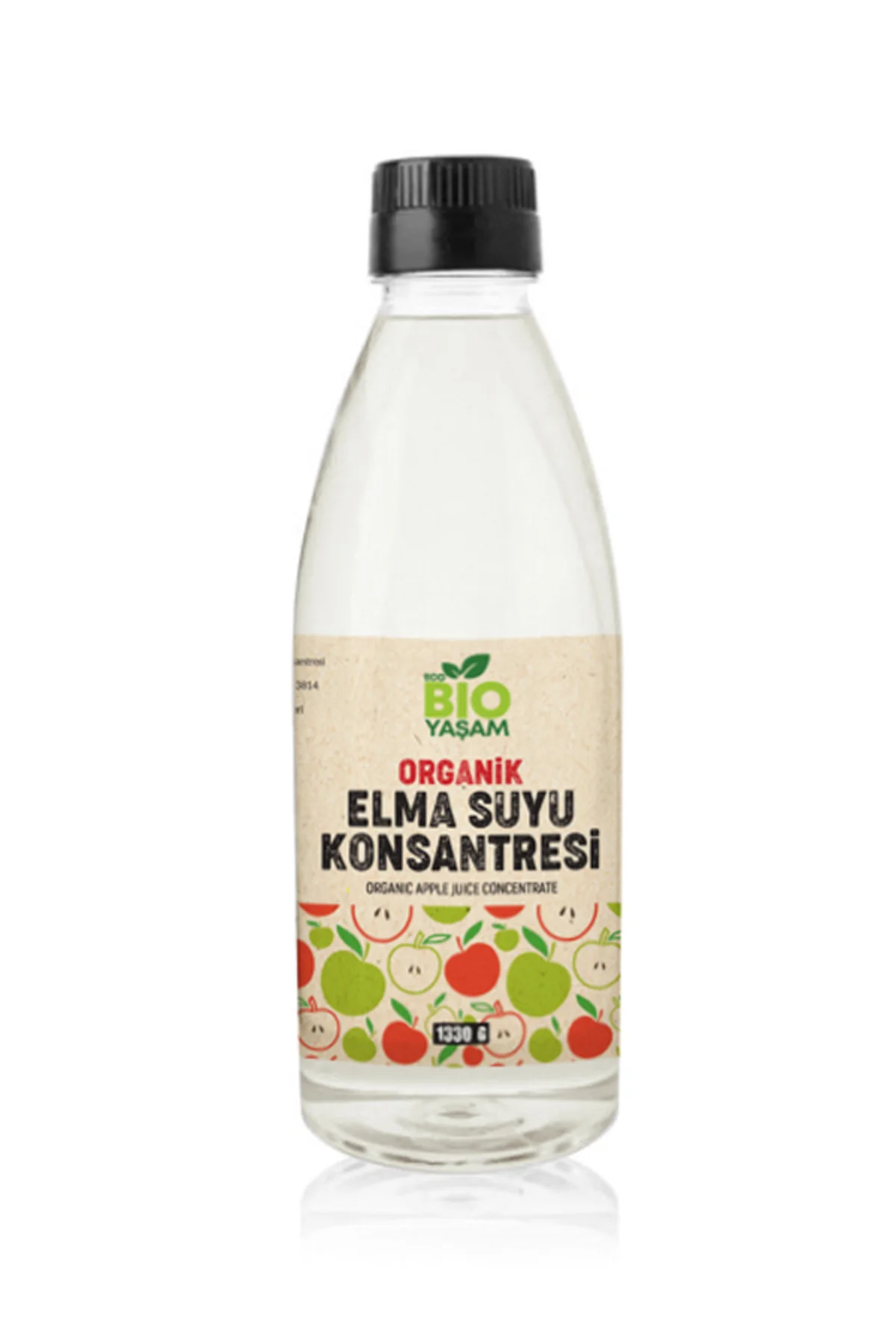 Organik Elma Suyu Konsantresi 1320g (ANALİZLİ - KATKI VE KORUYUCU
