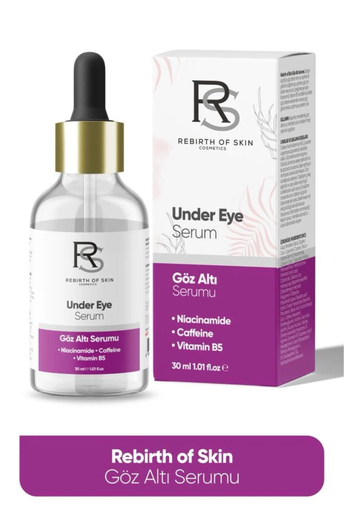 Organik | Göz Çevresi Bakım Serumu Kremi 30 ml | Yaşlanma Karşıtı, Niacinamide Ve Vitamin B5 Içerir