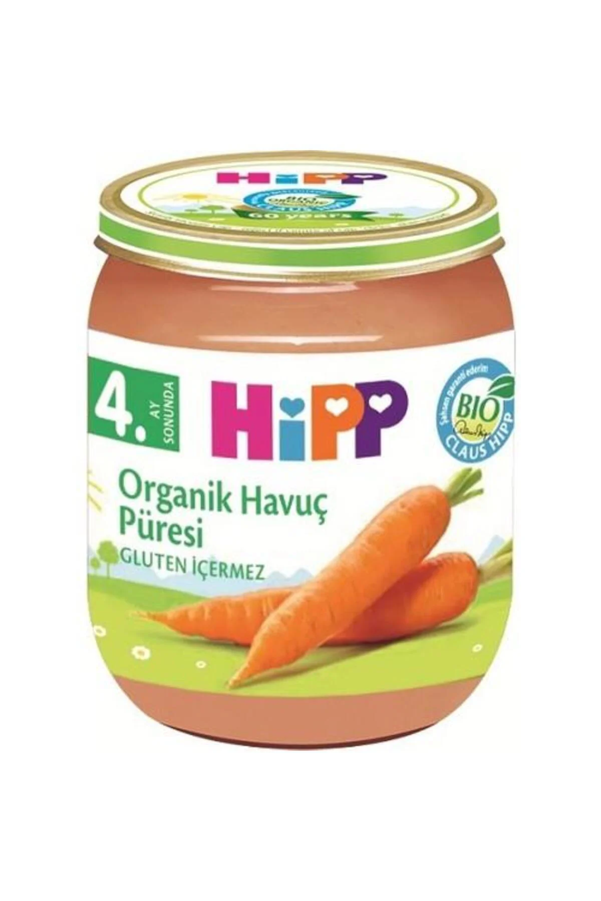 Organik Havuç Püresi 125 Gr